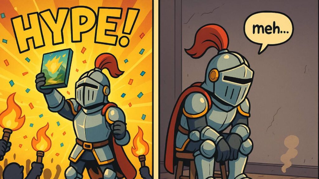 Quest-Knight präsentiert den Hype und die Flaute. Spiele bei Steam werden häufig liegengelassen. 