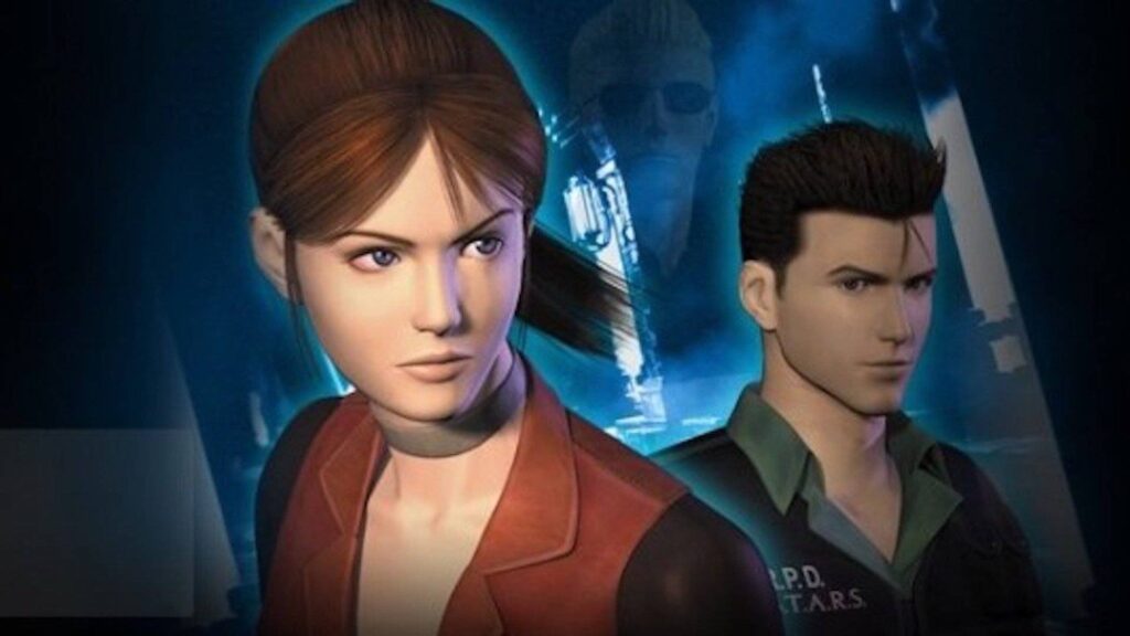Claire Redfield und Chris Redfield in einer offiziellen Darstellung aus Resident Evil – Code: Veronica.