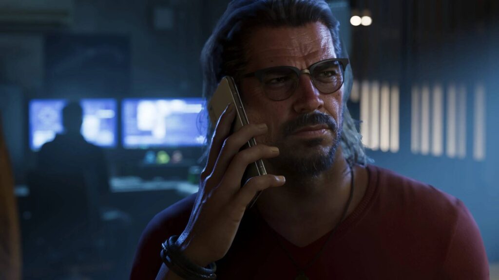 Charakter aus GTA 6 telefoniert