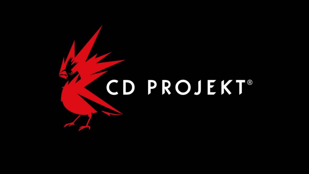 CD Projekt Red Logo auf schwarzem Hintergrund