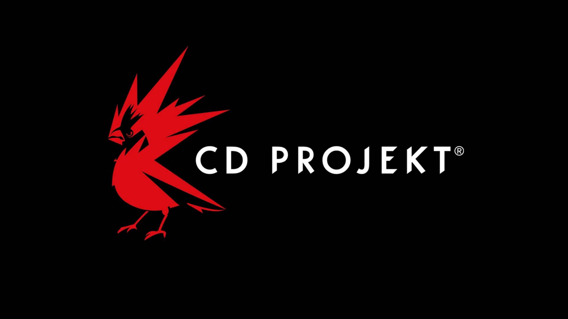 CD Projekt Red Logo auf schwarzem Hintergrund