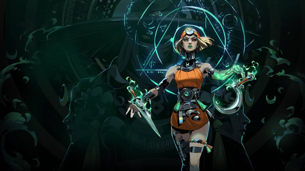 Melinoe mit Dolchen in Hades 2 Artwork