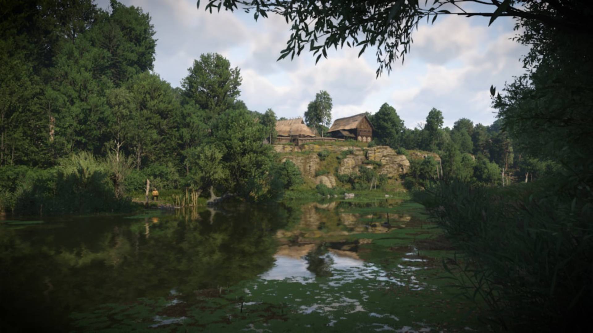 Landschaft mit Fluss und Dorf in Kingdom Come Deliverance 2