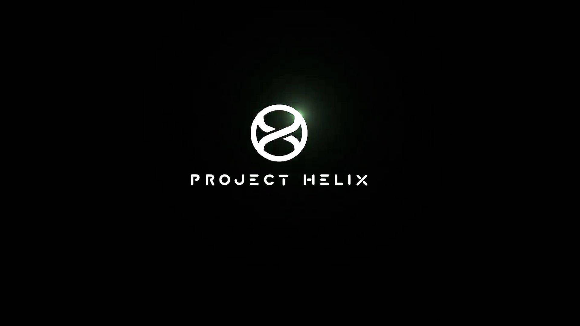 Project Helix Logo der nächsten Xbox-Generation auf schwarzem Hintergrund