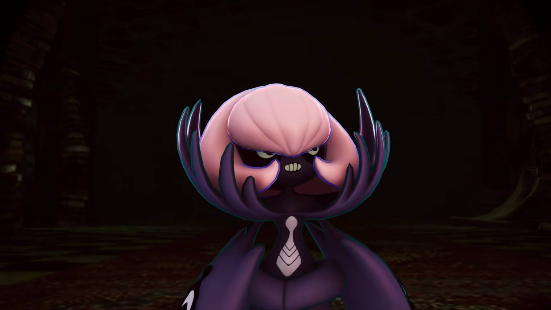 Kreatur aus Wonderful Neoran Valley mit blütenförmigem Kopf im Schatten