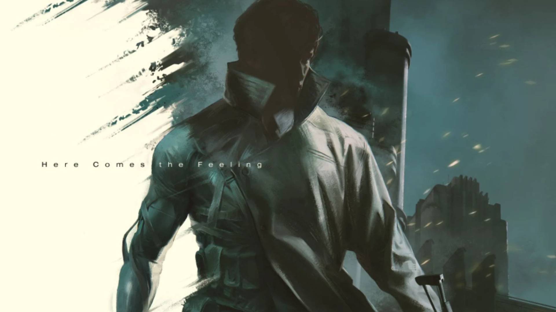 Düstere Figur im Mantel in stilisiertem Artwork zu Physint