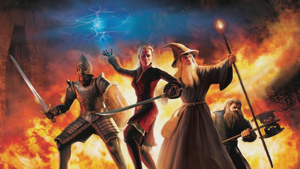 Gandalf und die Helden aus Der Herr der Ringe Das dritte Zeitalter im Kampf gegen die Mächte Mordors