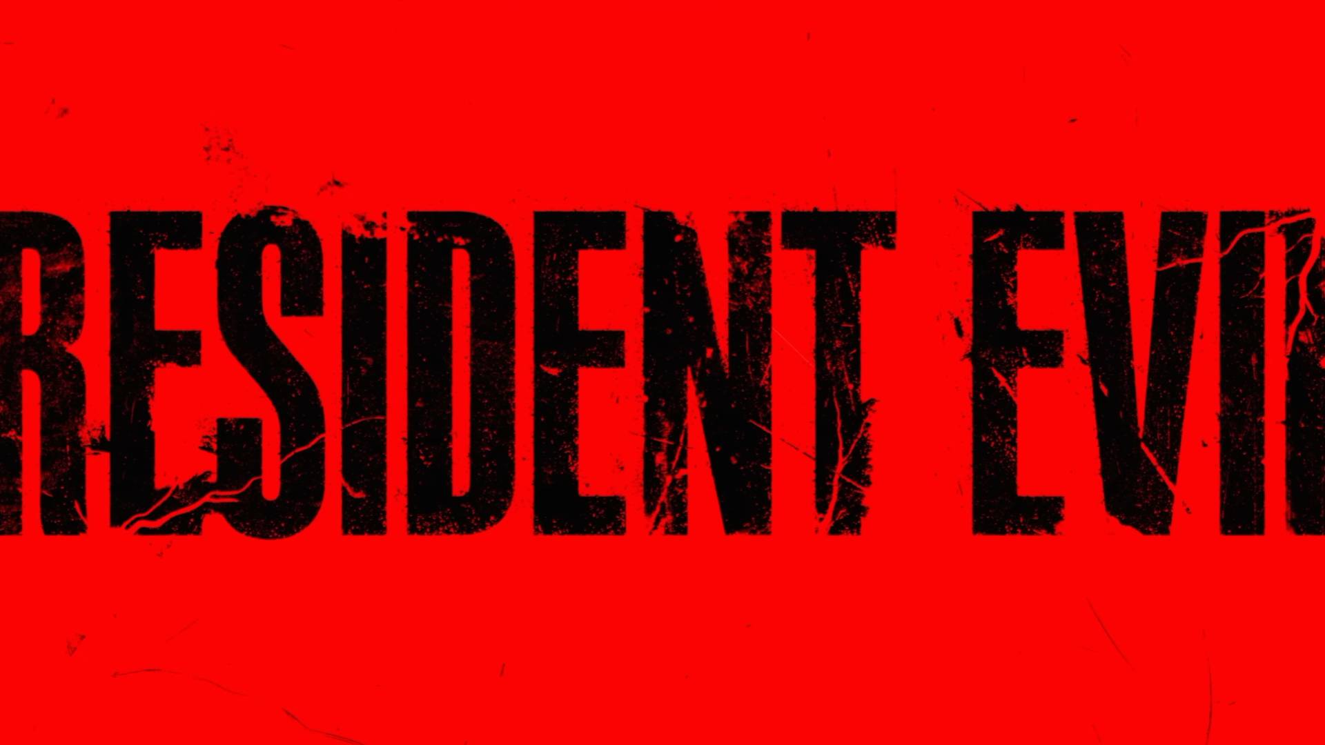 Resident Evil Film 2026 zeigt einen roten Hintergrund mit grobem schwarzem Resident-Evil-Schriftzug.