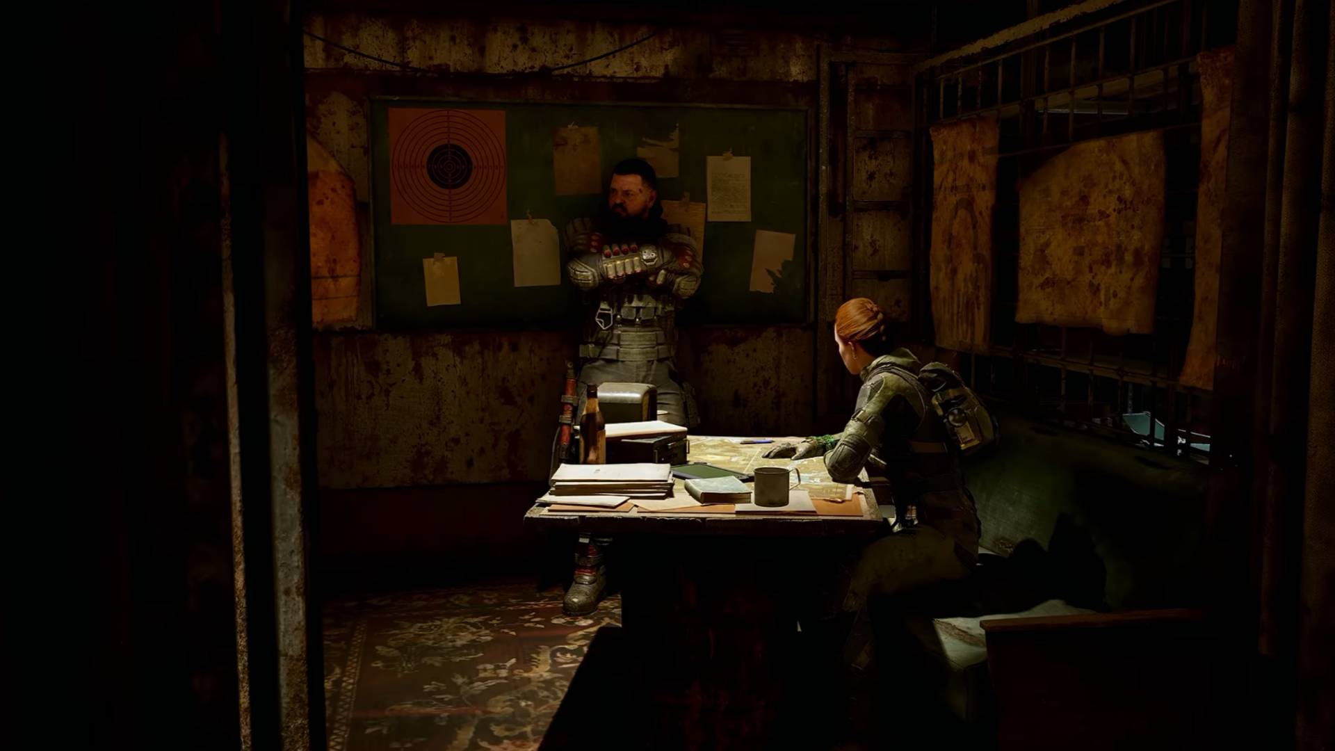Stalker 2 Cost of Hope mit Zulu und Mavka an einem Tisch