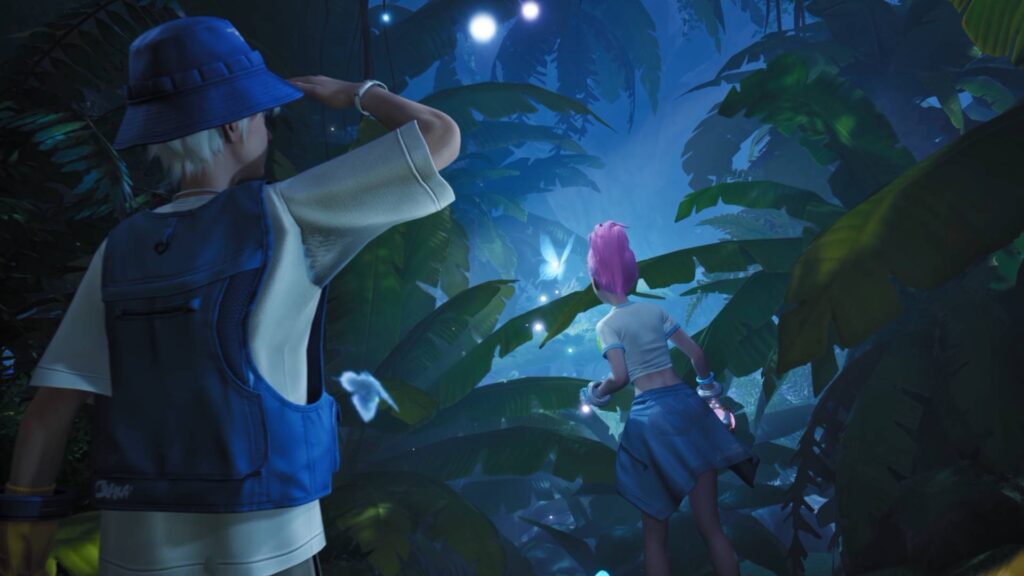 Aniimo zwei Pathfinder erkunden einen nächtlichen Dschungel