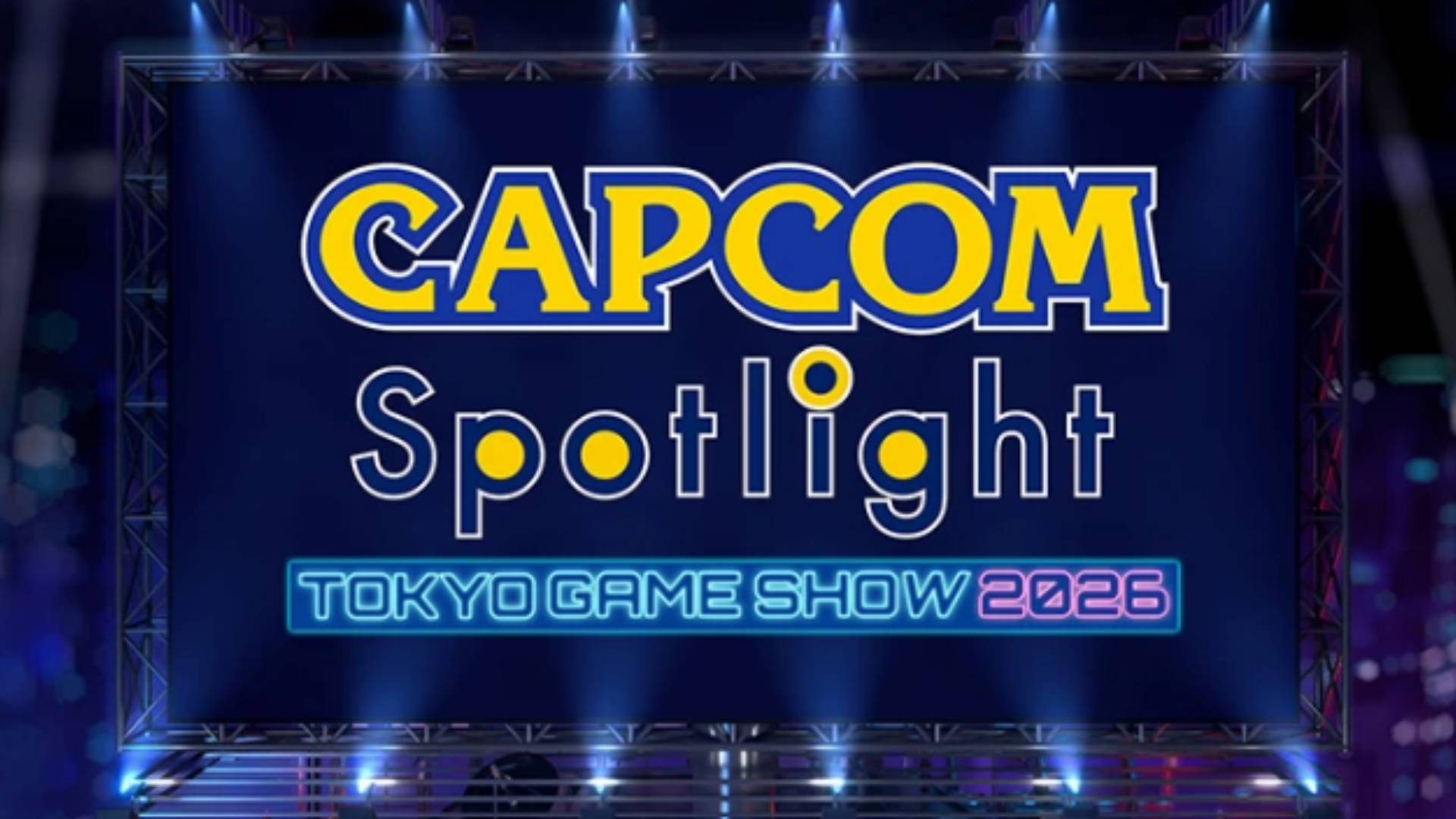 Capcom Spotlight zur Tokyo Game Show 2026 auf einer großen Bühne