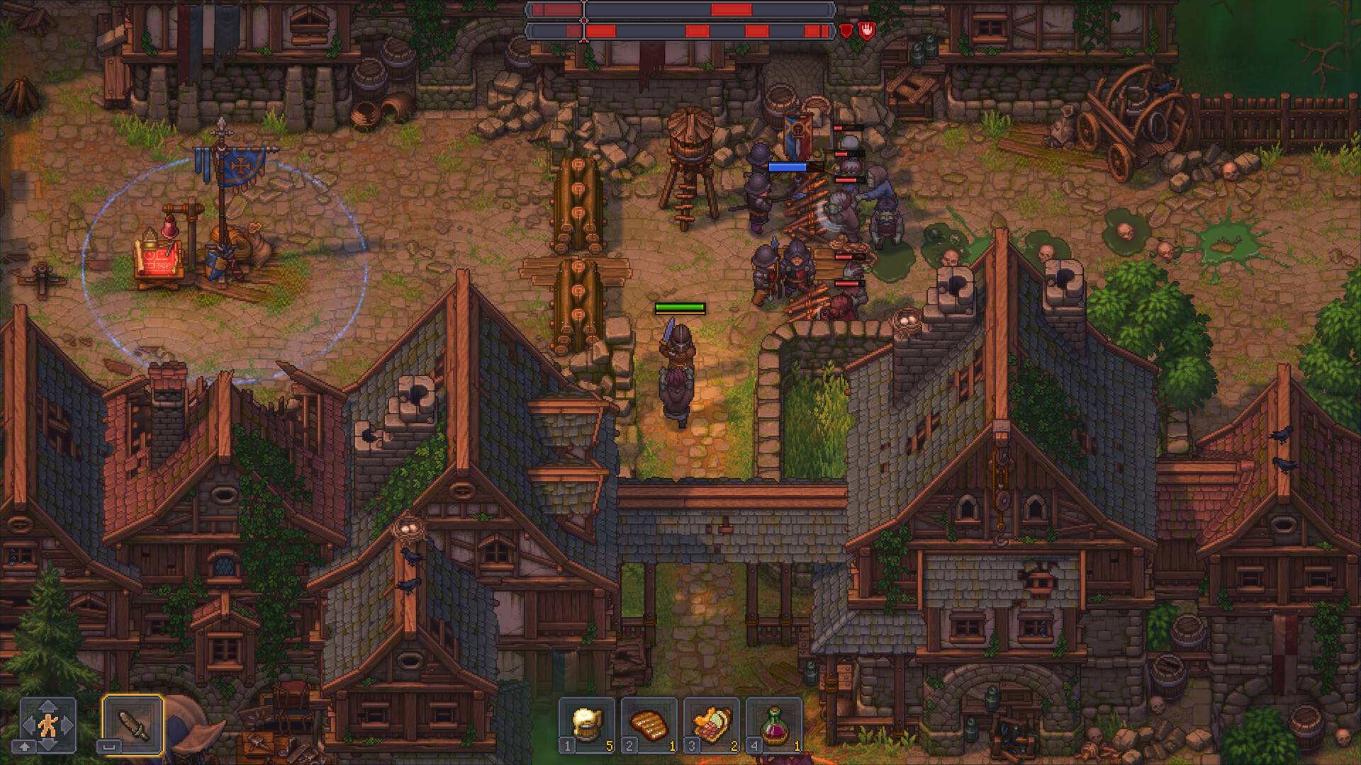 Graveyard Keeper 2 erste Schlacht mit Söldnern und Barrikaden