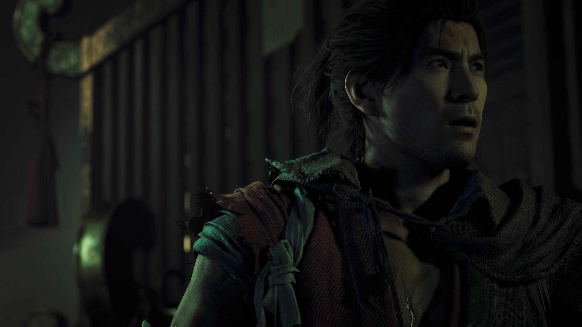 Onimusha Way of the Sword Musashi in dunkler Umgebung