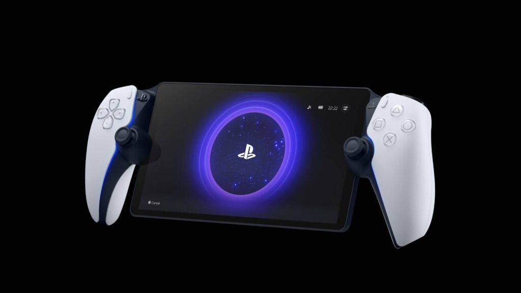 PlayStation Portal allein auf schwarzem Hintergrund