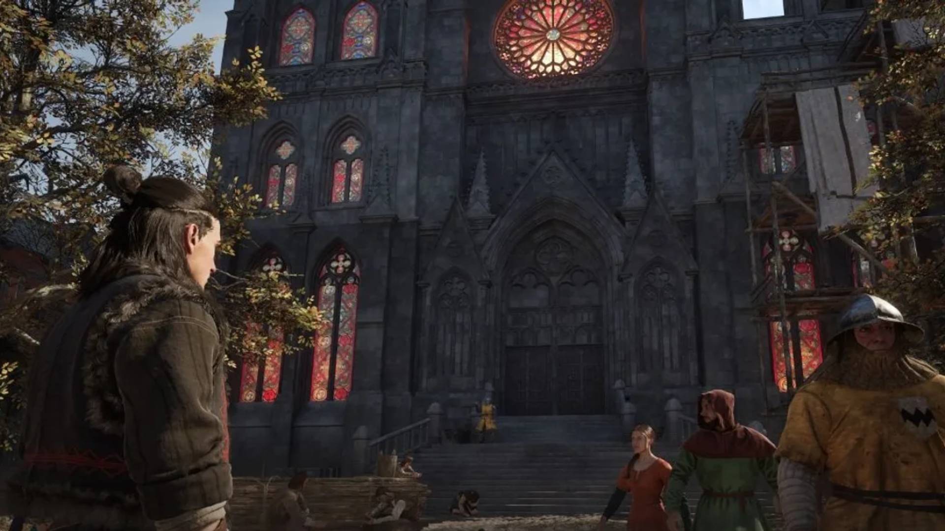 The Blood of Dawnwalker Coen vor der Kathedrale von Svartrau