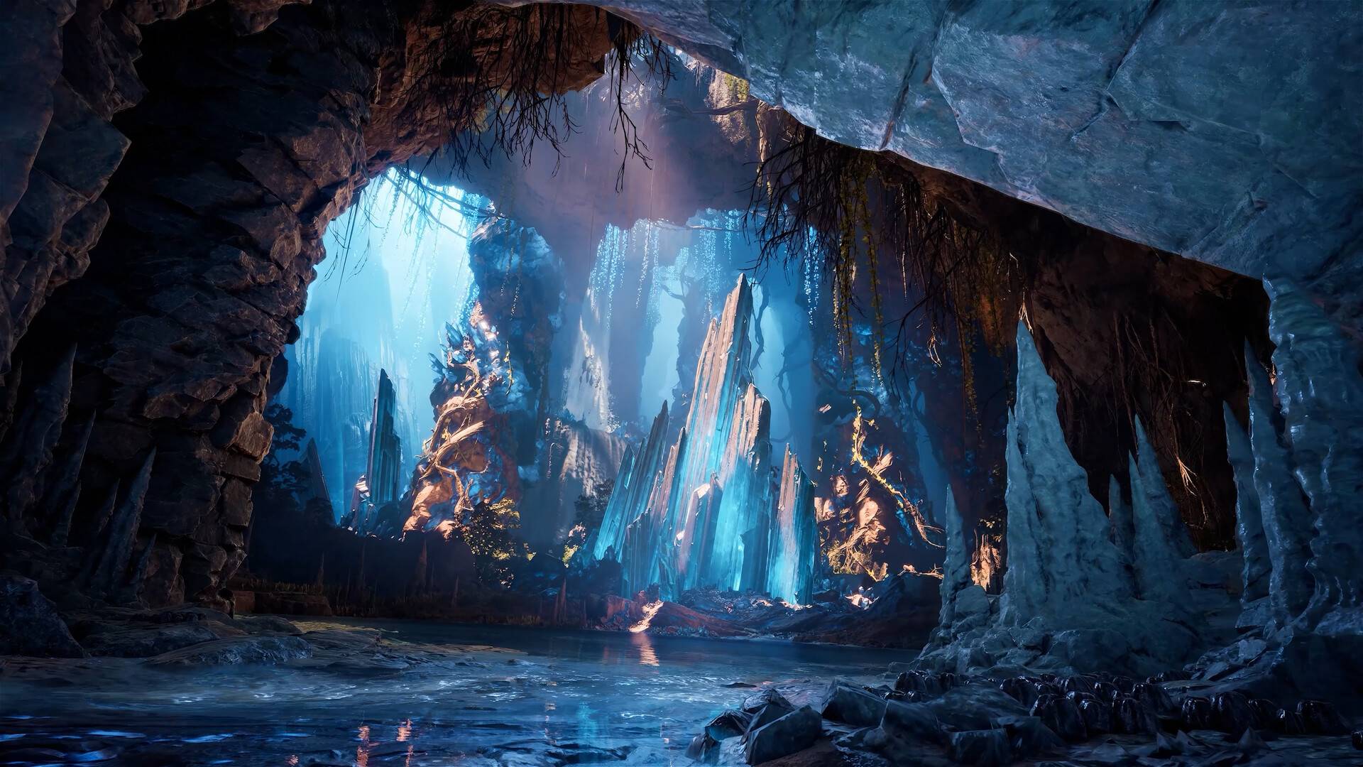 AION 2 Kristallvorkommen in einer Höhle