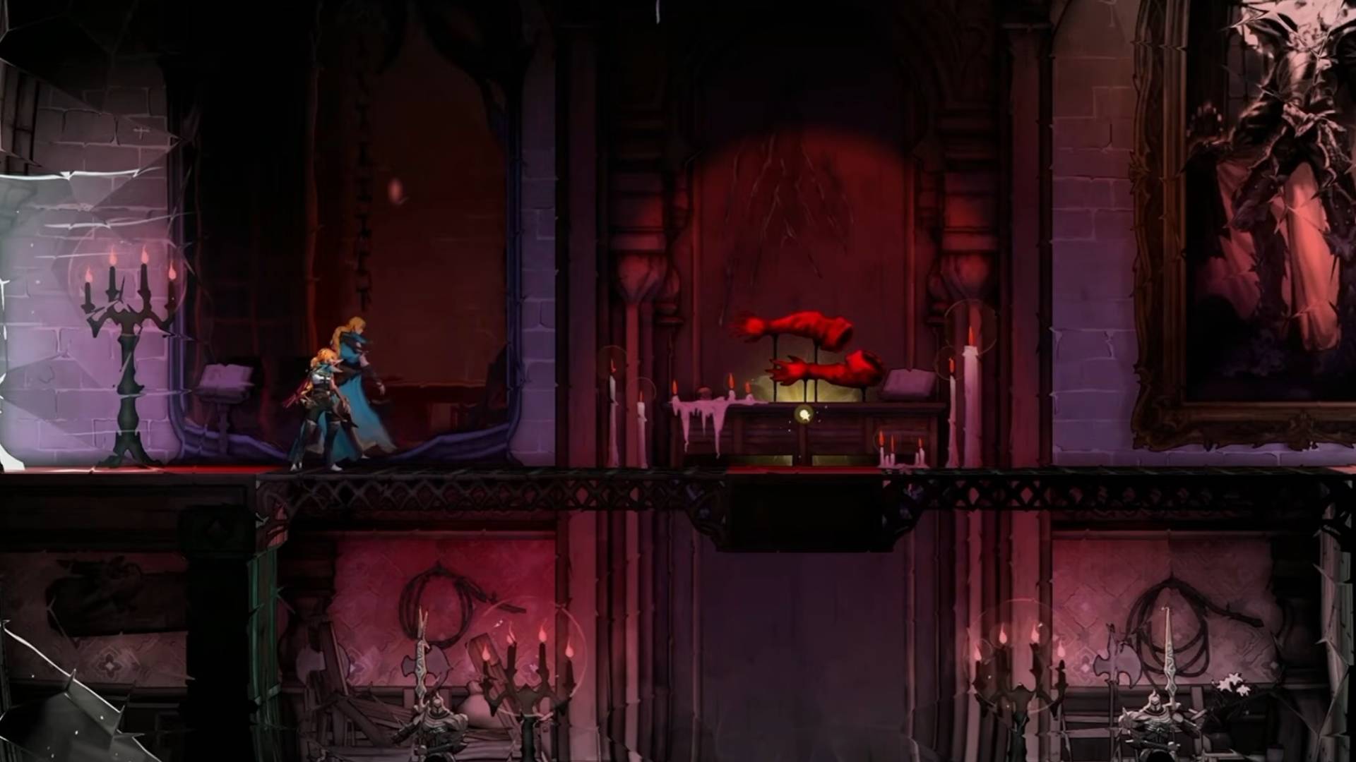 Bernhard’s Wrath auf einem Sockel in Castlevania: Belmont’s Curse.
