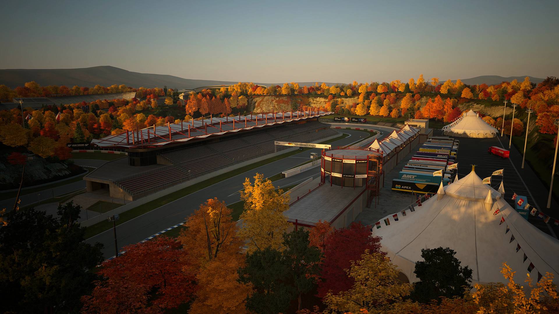 Gran Turismo 7 Autumn Ring mit herbstlicher Rennstrecke
