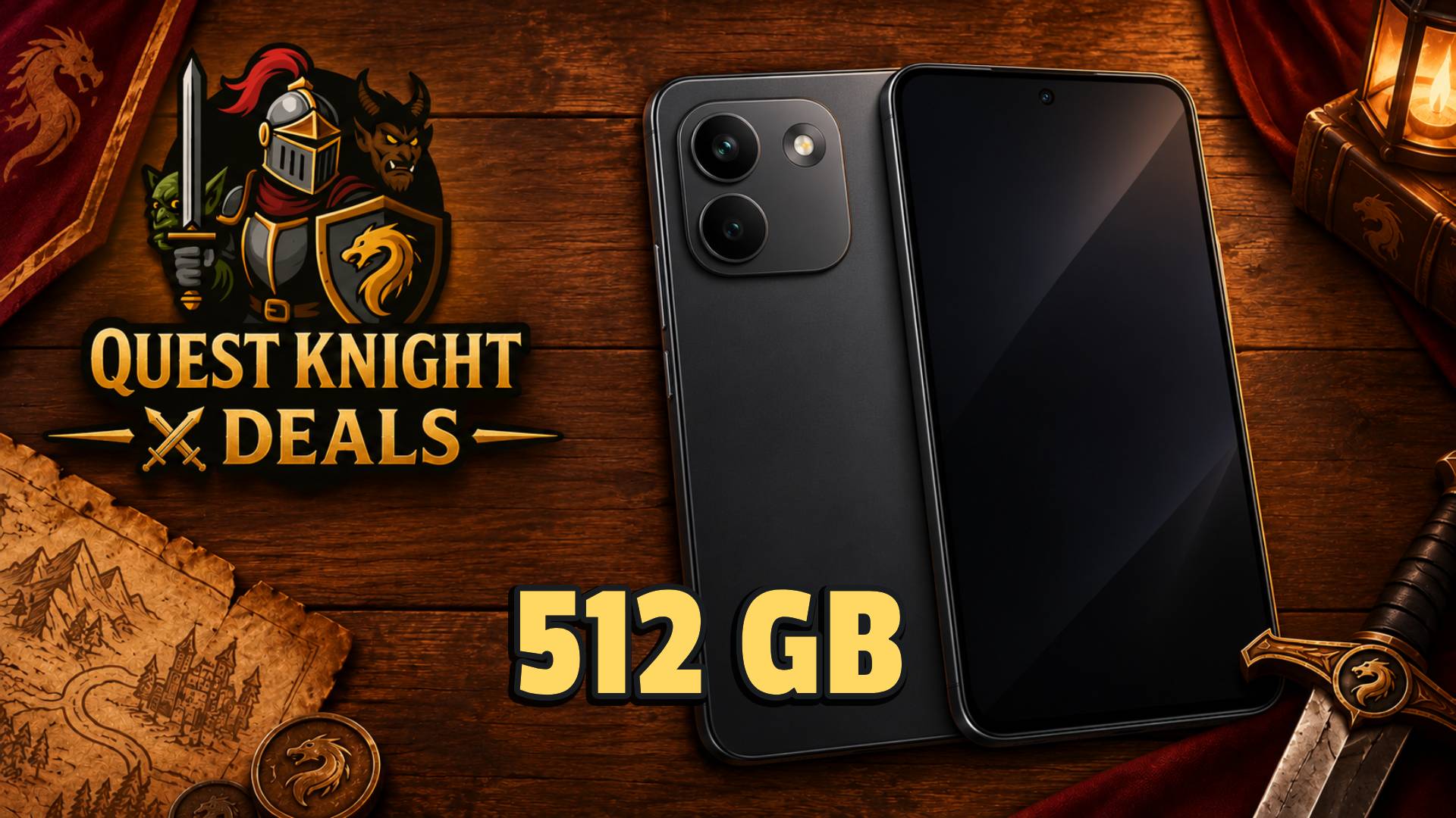 Redmi Note 17 Pro Max Deal mit dunklem Smartphone und 512 GB Speicher